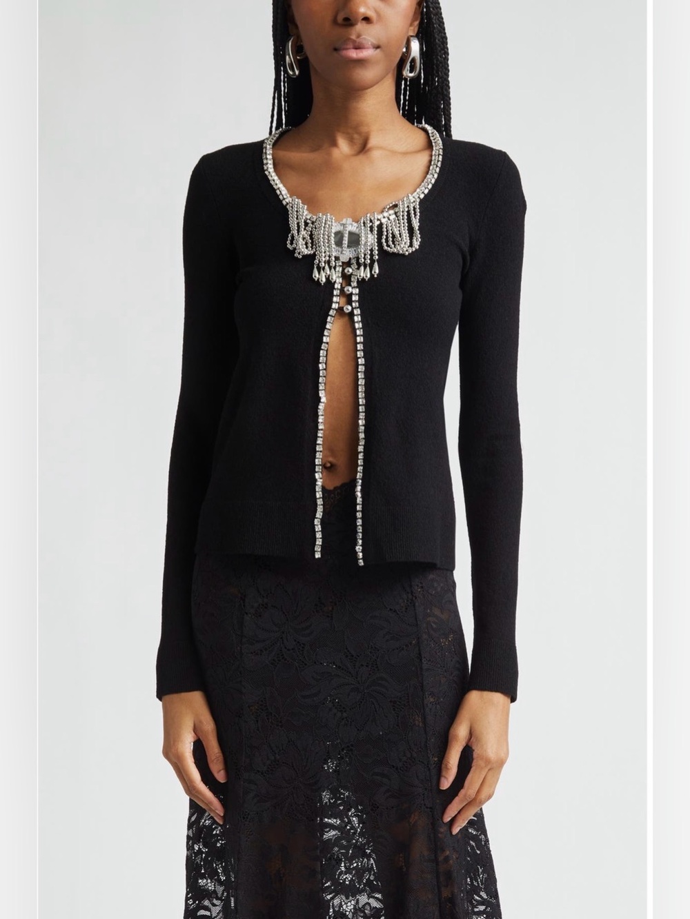✨SALE✨ Rabanne embellished cutaway cardigan ✨SALE✨